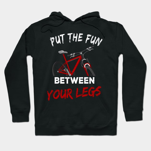 Mountain Bike Fun between the legs Gift Hoodie by Lomitasu